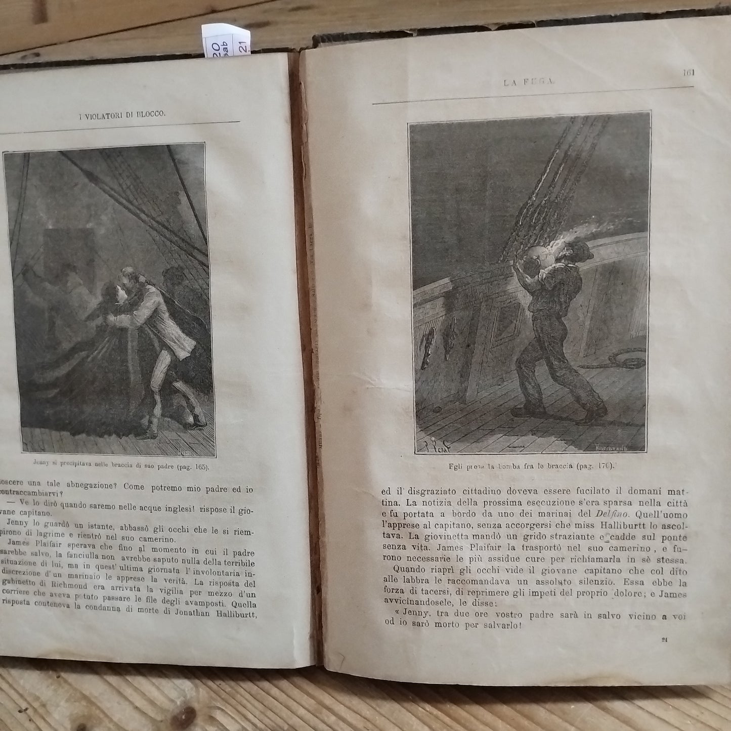 Una città galleggiante. Giulio Verne e i violatori di blocco. Illustrati con 44 incisioni. Unica traduzione. Tipografia editrice lombarda