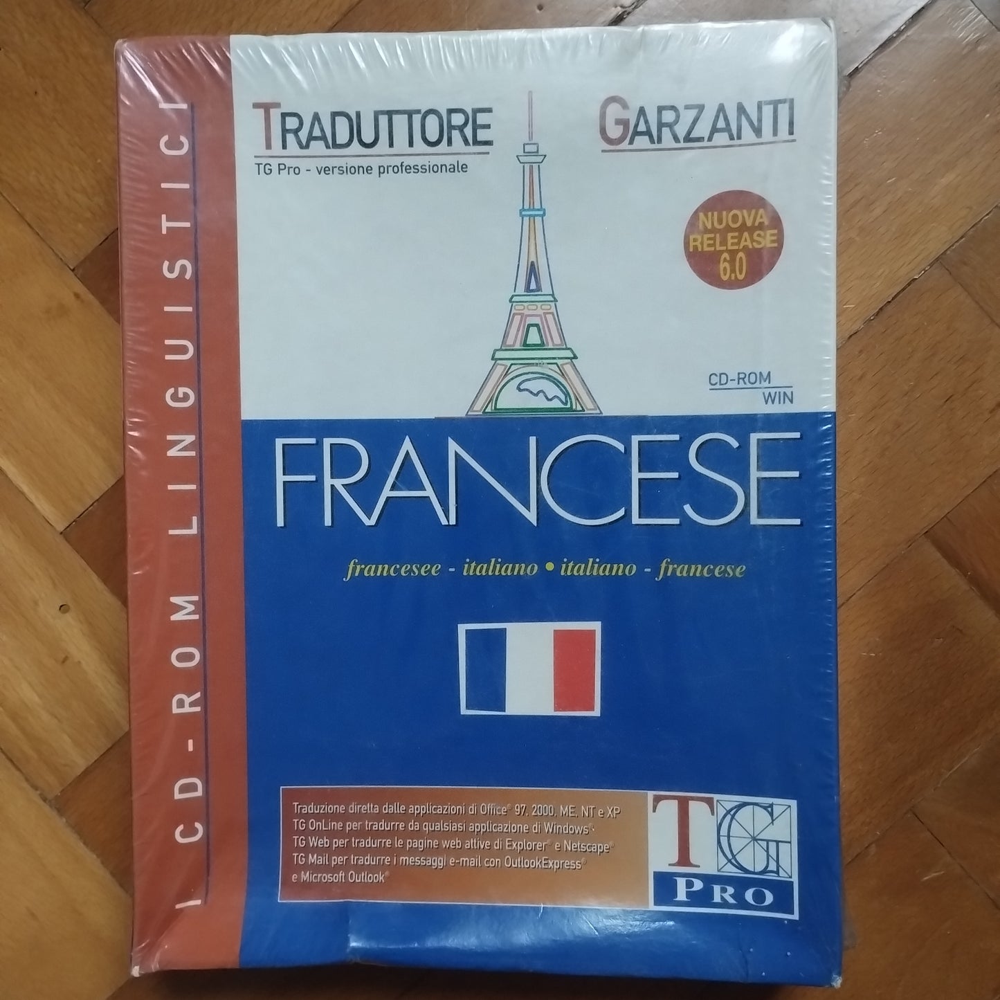 TG Pro versione 6.0. Traduttore Garzanti francese-italiano, italiano-francese. CD-ROM 2003