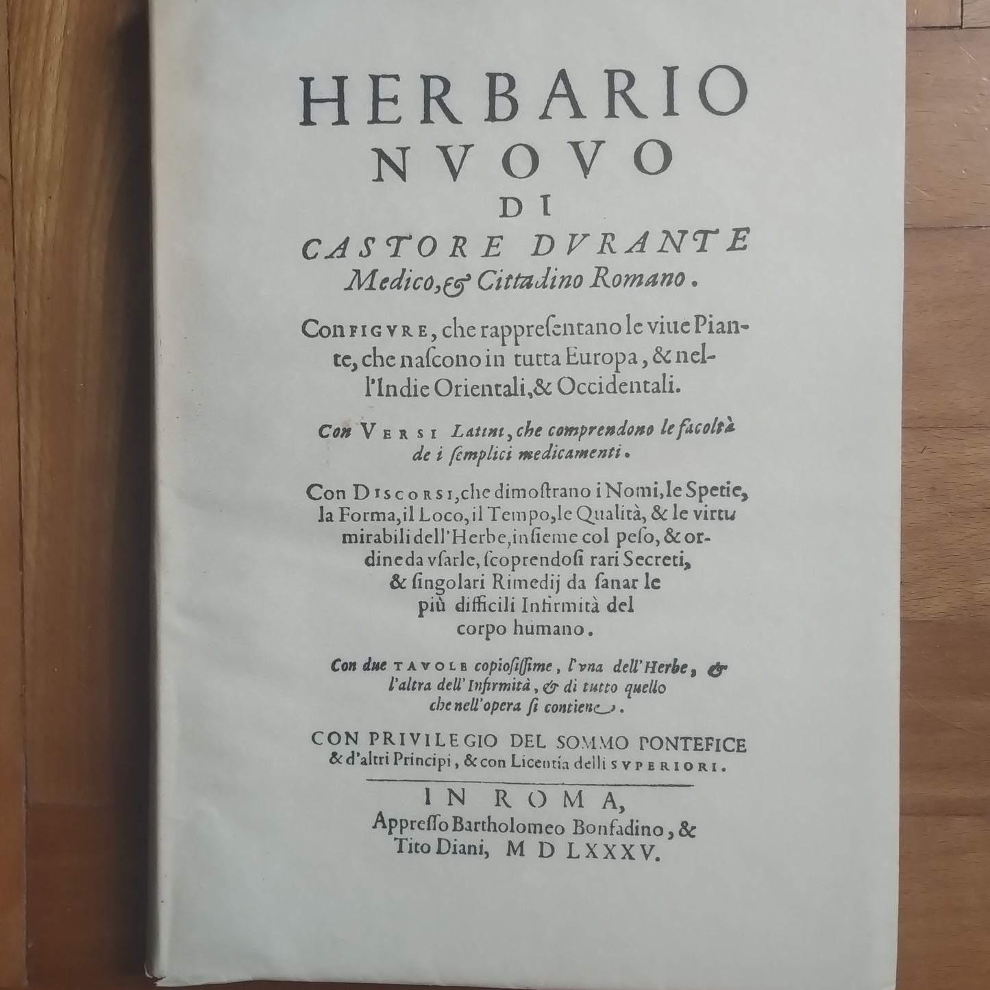 Herbario nuovo di Caspare Durante R. Pelliti, 1964 - edizione anastatica