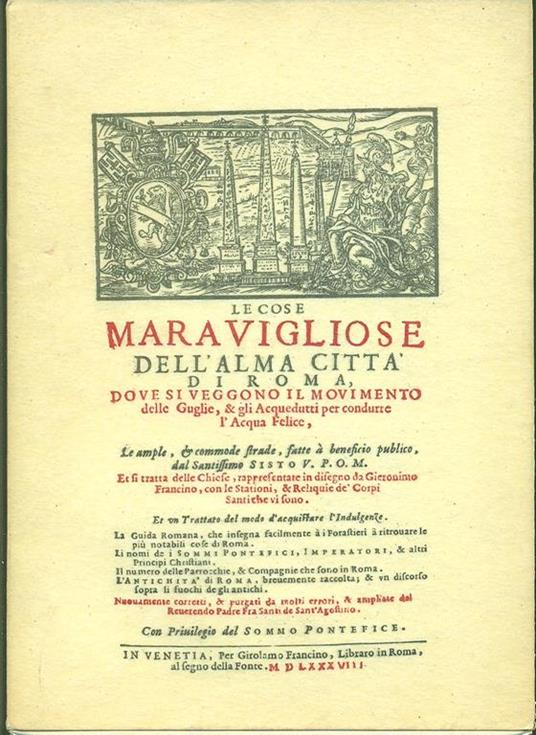 Le Cose maravigliose dell'alma città di Roma Vivarelli & Gullà, 1973