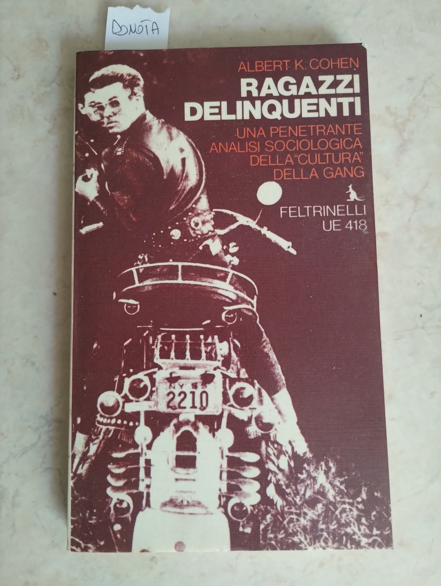 Ragazzi delinquenti. Una penetrante analisi sociologica della “cultura” della Gang. Cohen, Feltrinelli