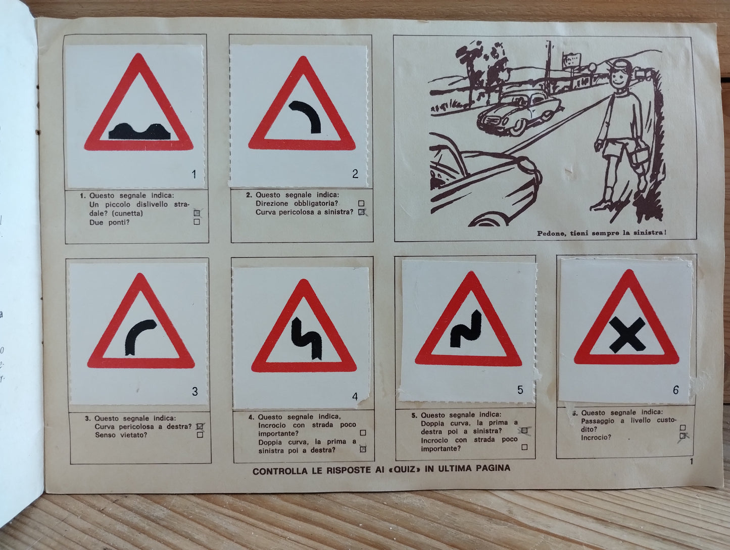 Figurine della segnaletica stradale, edizioni APE