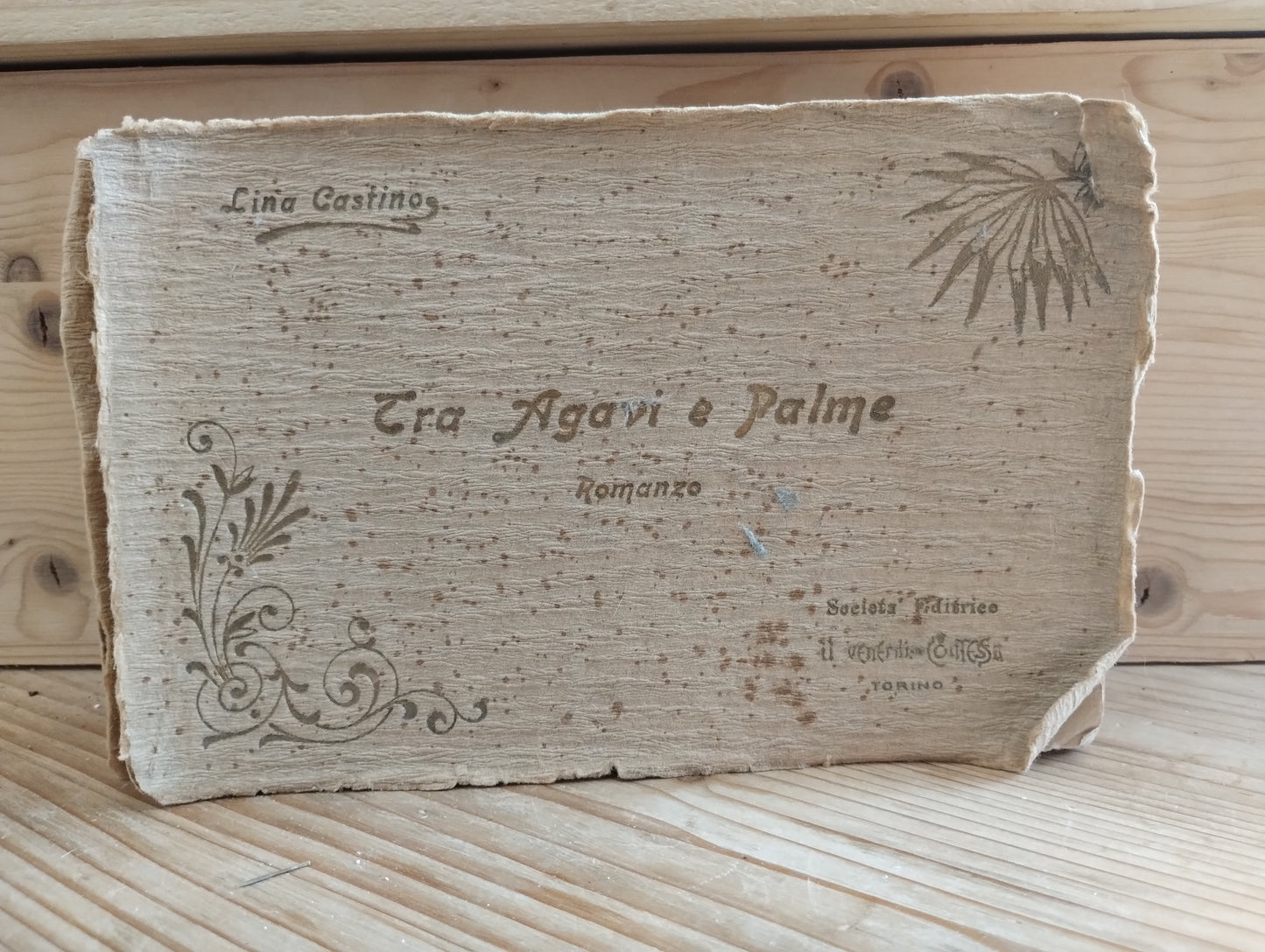 Tra agavi e palme, Lina Castino, 1912 ed. Il venerdì della contessa - Torino DA RILEGARE