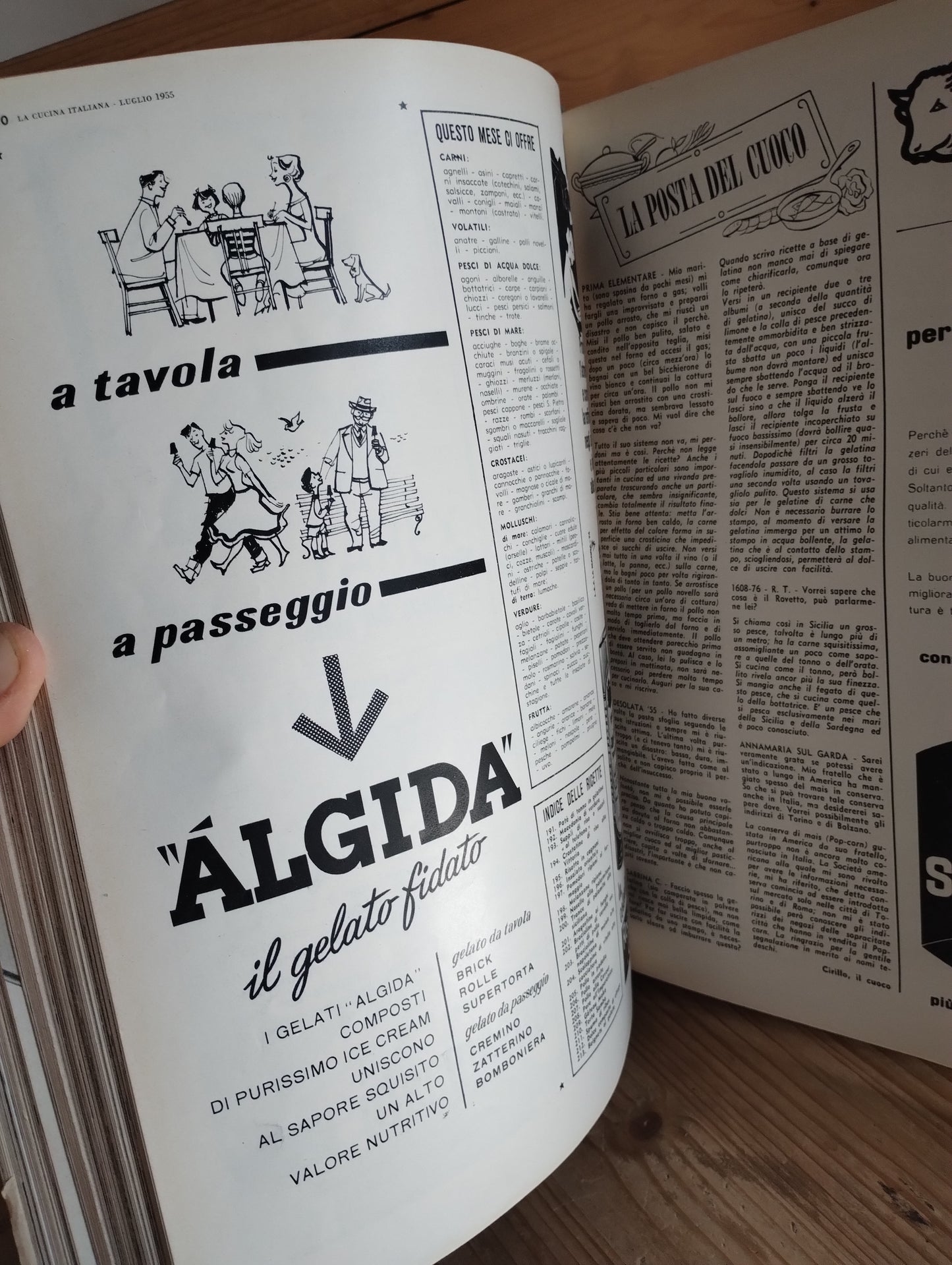La cucina italiana. Rivista per le famiglie fondata nel 1929, annata completa 1955