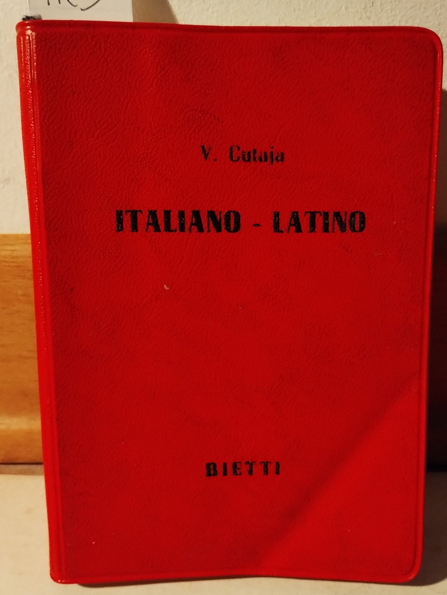 Cutaja, Dizionario italiano - latino, Bietti 20000 voci, tascabile 1965