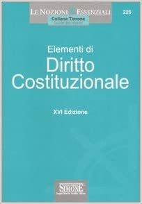 Elementi di diritto costituzionale. Simone ed. 2007