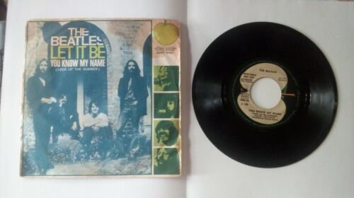 45 giri The Beatles: Let it be / You know my name