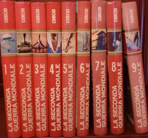 La Seconda Guerra Mondiale di Petacco - Curcio 9 volumi - rilegati