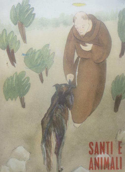 SANTI E ANIMALI Domenico Casagrande Editrice Cor Unum 1947