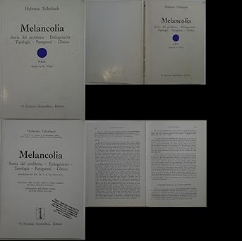 MELANCOLIA DI HUBERTUS TELLENBACH Storia del problema - Endogenicita' - Tipologia - Patogenesi - Clinica Il pensiero scientifico Editore