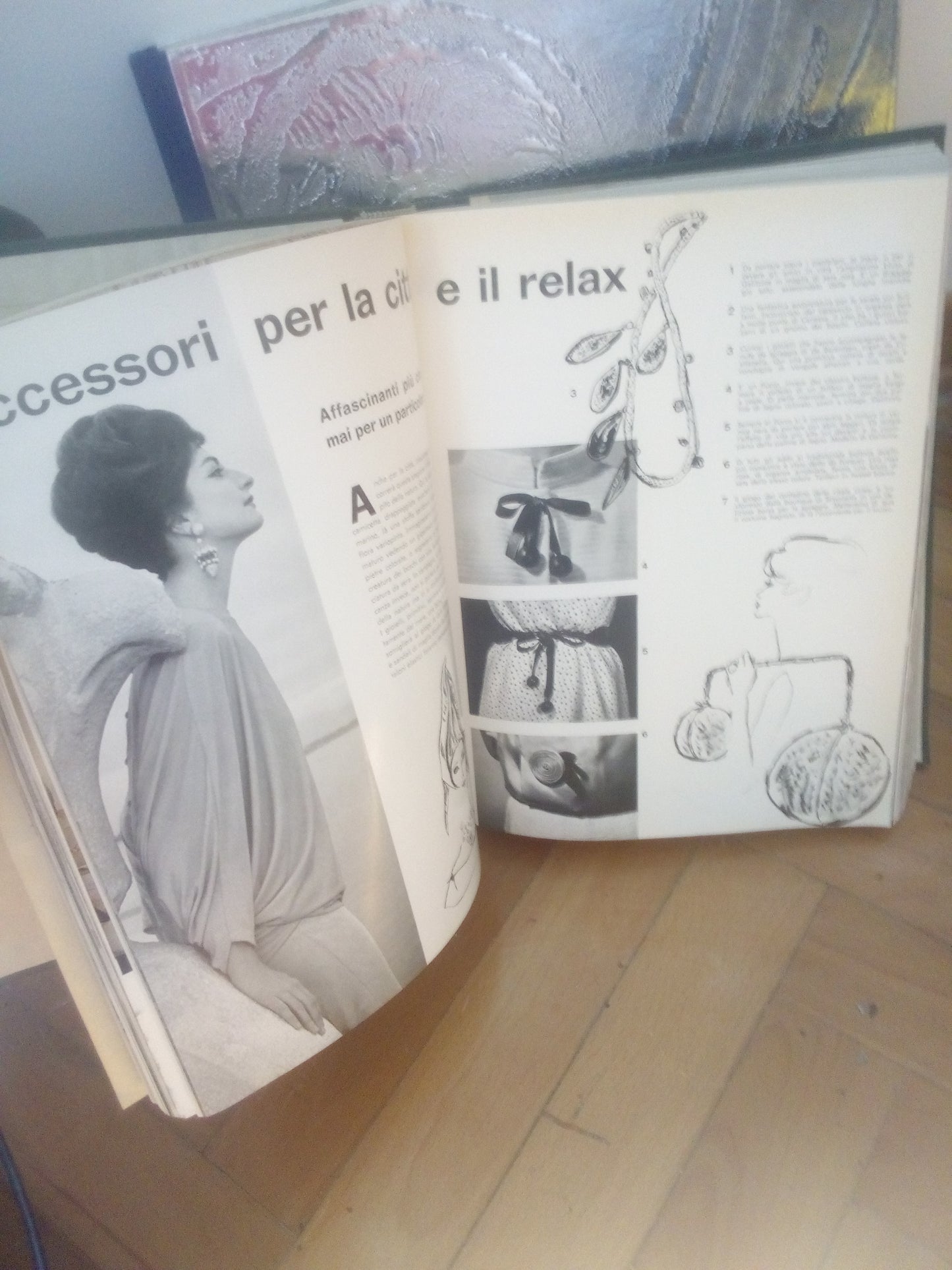 Novità, raccolta di riviste del 1962, vintage anni '60, moda, arredamento, gossip, pubblicità