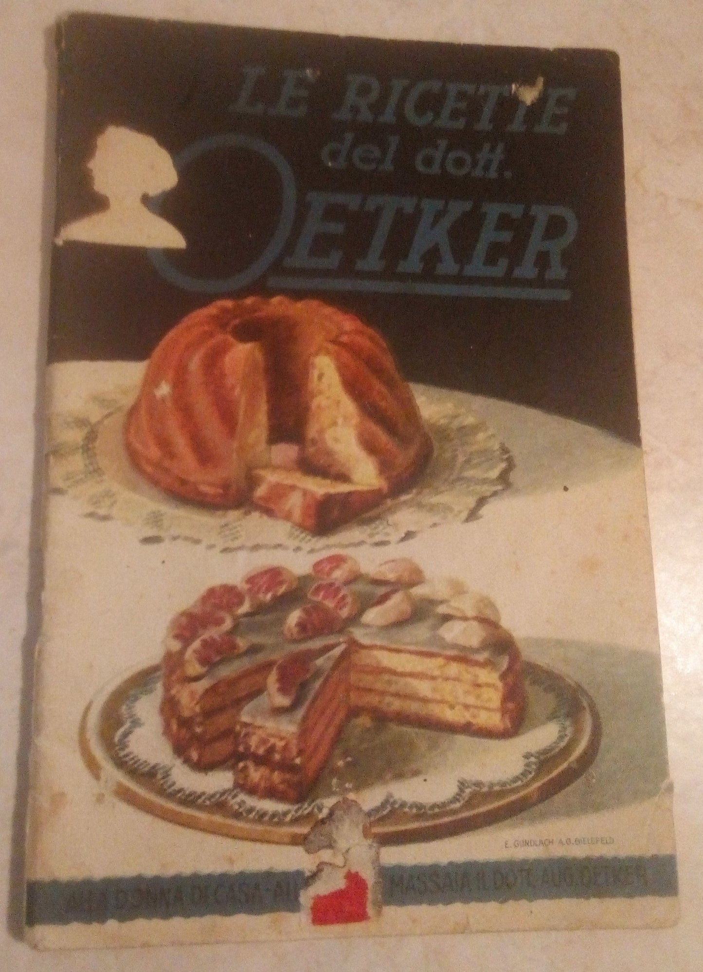 Le ricette del dott. Oetker - ricette del lievito - d'epoca