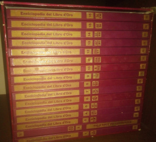 Enciclopedia del libro d’oro, Mondadori – 16 volumi con cofanetto