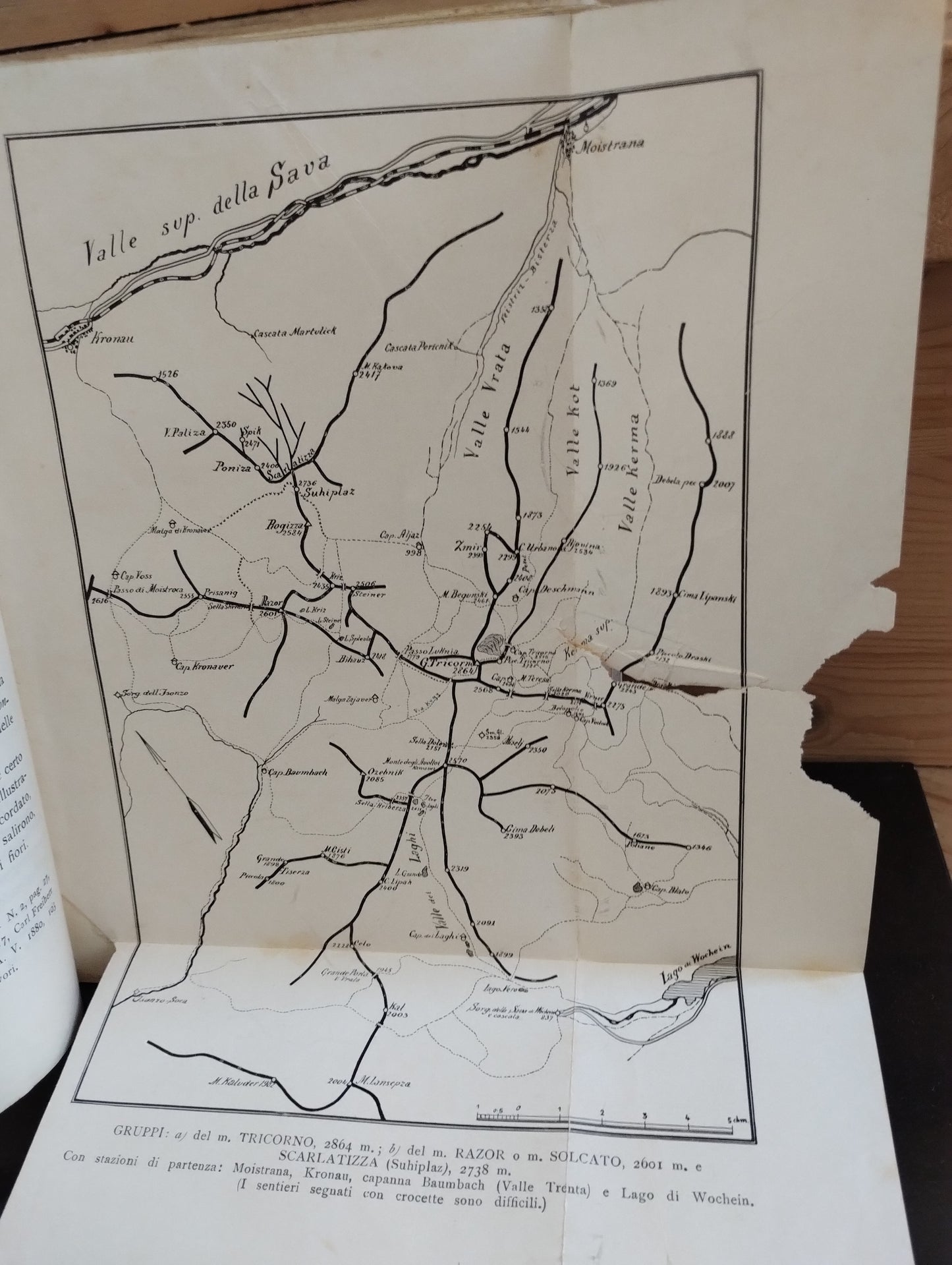 Alpi Giulie, Nicolò Cobol, Caprin ed. 1907, Trieste, da rilegare