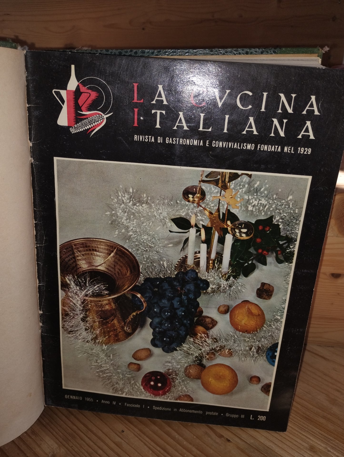 La cucina italiana. Rivista per le famiglie fondata nel 1929, annata completa 1955