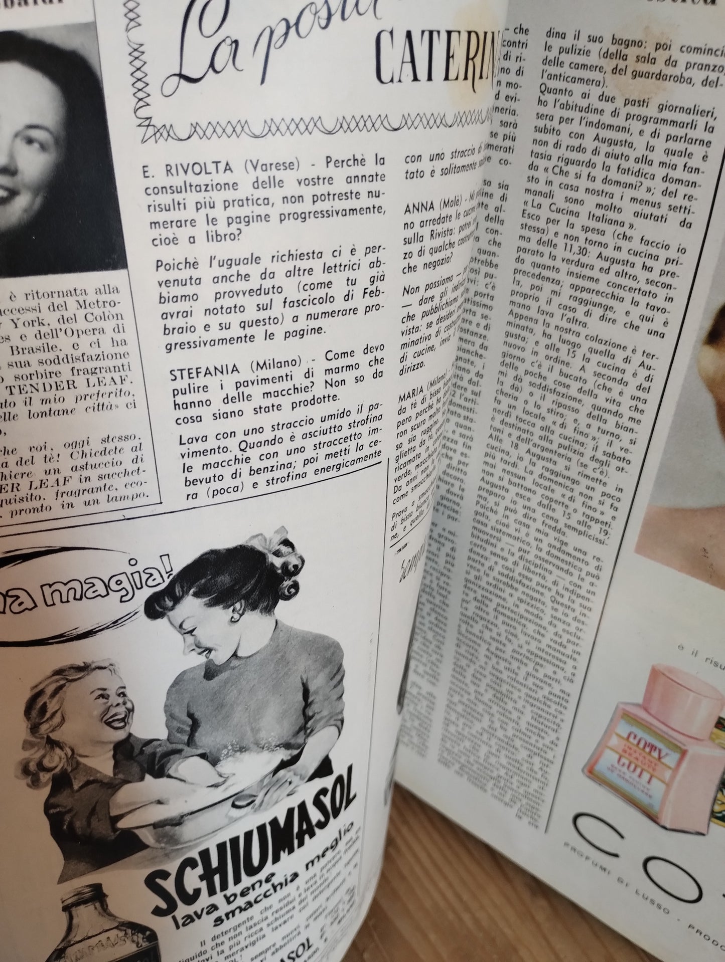 La cucina italiana. Rivista per le famiglie fondata nel 1929, annata completa 1954