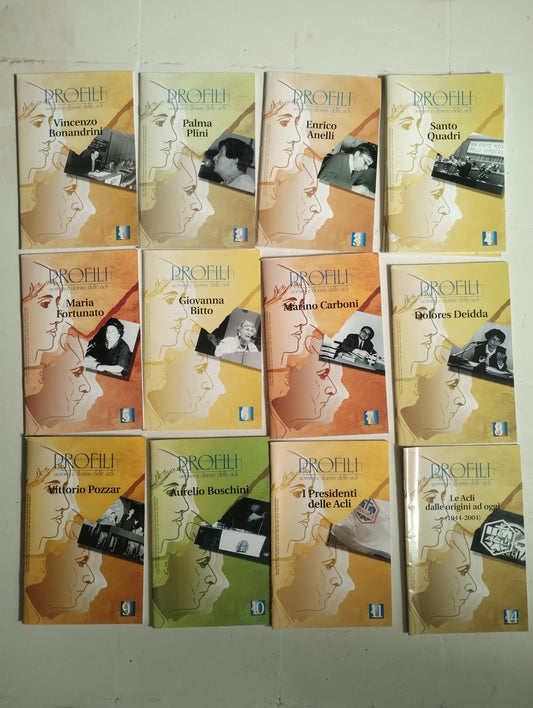 Profili, uomini e donne delle Acli. Lotto di 12 fascicoli / riviste. Editoriale Aesse