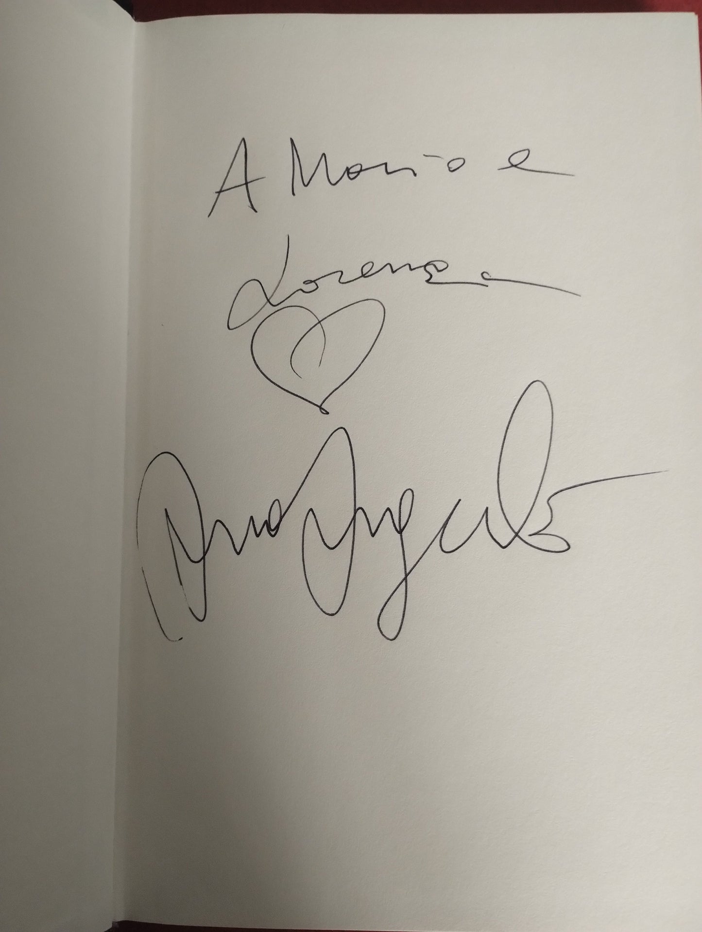 Anatomia di un cuore selvaggio, autobiografia di Asia Argento, con dedica e autografo, Piemme