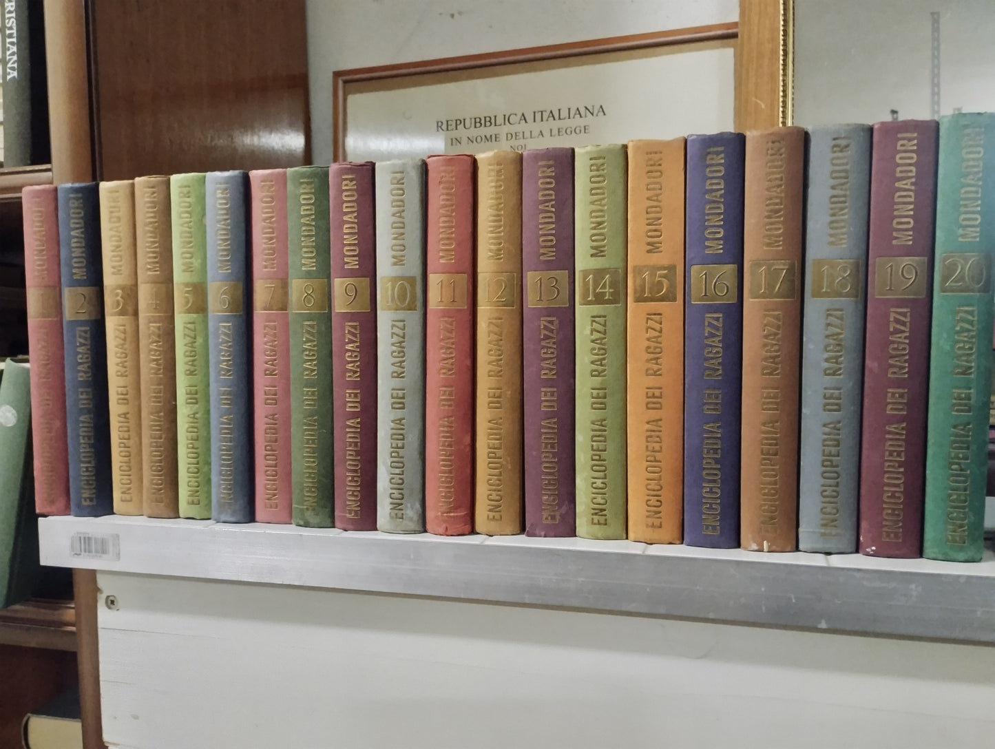 Enciclopedia dei ragazzi Mondadori 1959, in 20 volumi completa, Arthur Mee