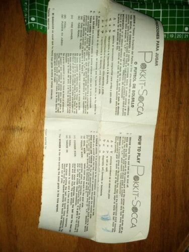 Pokkit socca, gioco vintage del calcio o futbol de bolsillo, completo