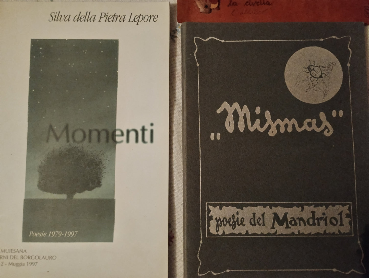 Due libri di poesie in lingua triestina: Silvia della Pietra Lepore, Momenti e Mismas poesie del Mandriol Walderstein