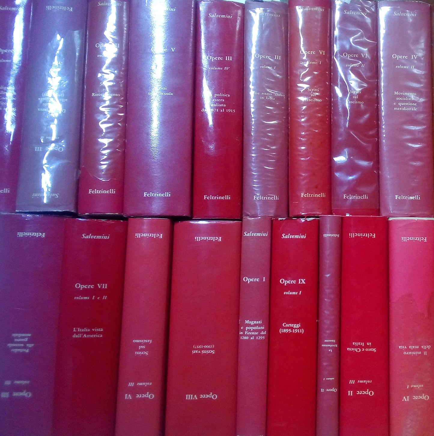 OPERE complete, in 18 tomi di Gaetano Salvemini - Feltrinelli ed. TUTTE LE OPERE