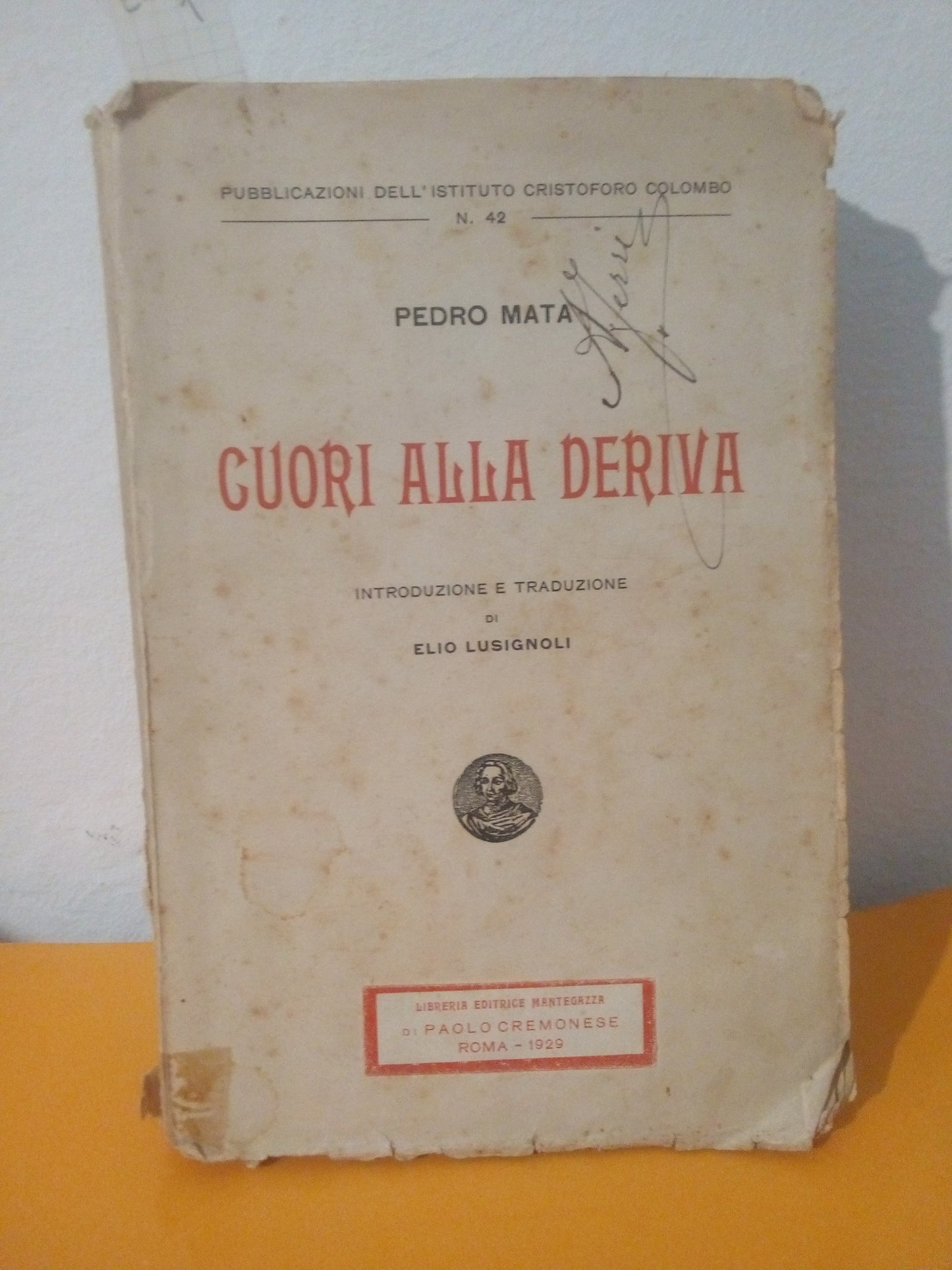 Cuori alla deriva. Pedro Mata