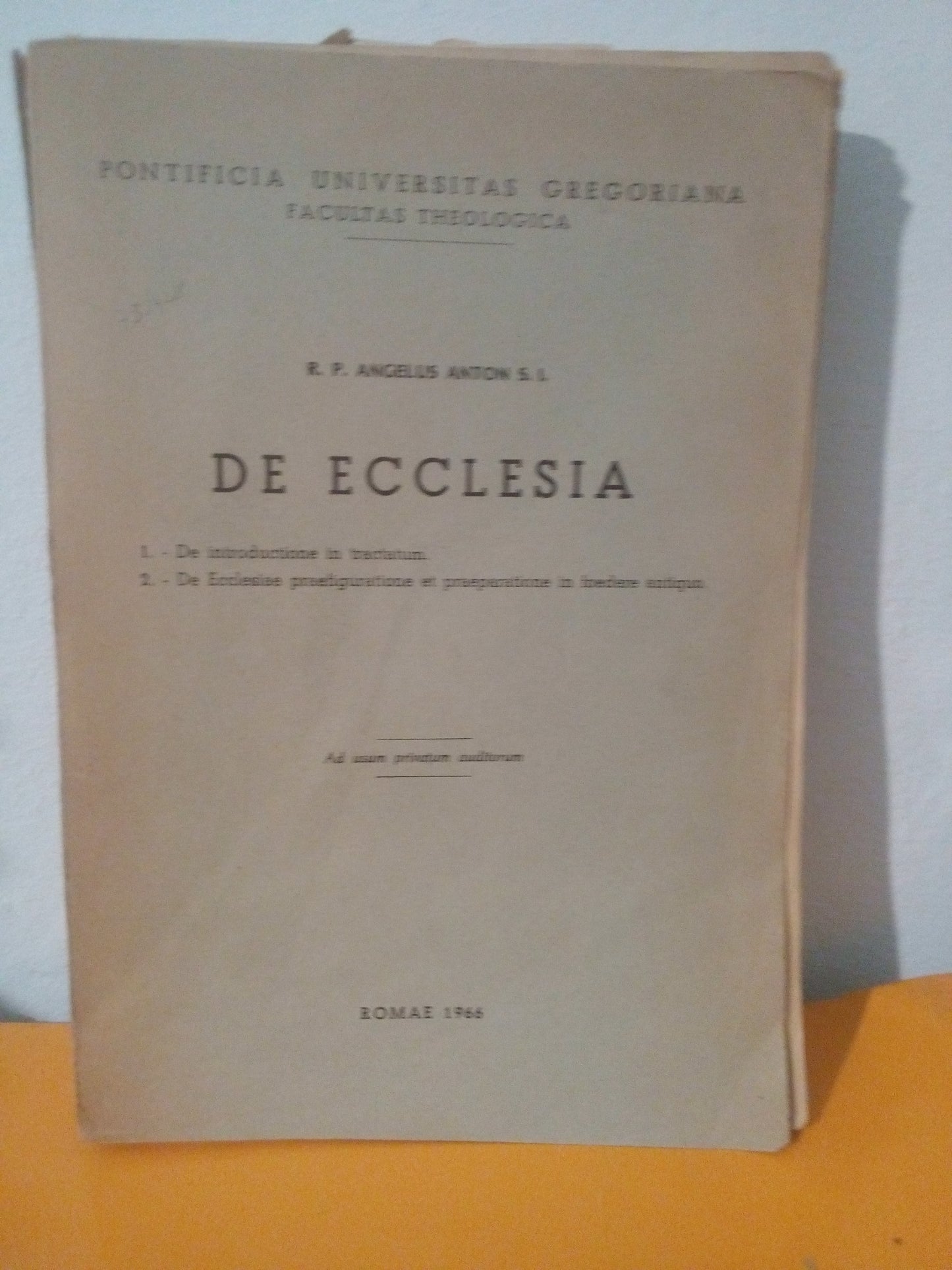 De ecclesia. Angelus Anton