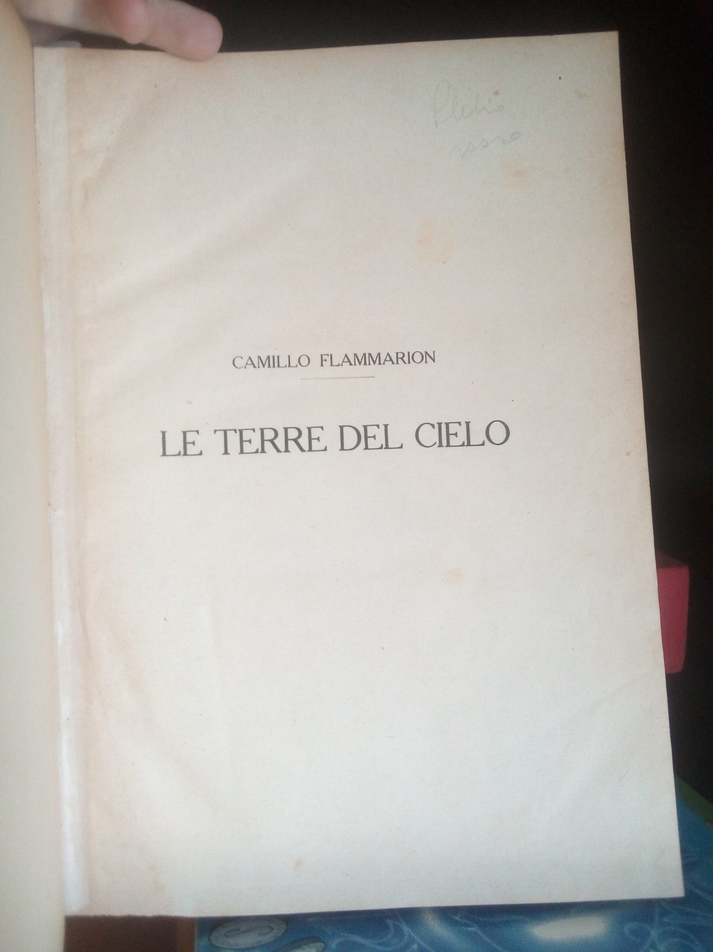 Le terre del cielo. Camillo Flammarion. Sonzogno 1913
