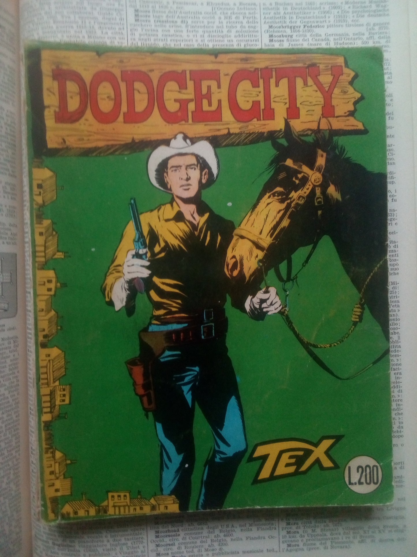 Tex spillato n. 18 Dodgecity - 200 lire Il piccolo Ranger - originale