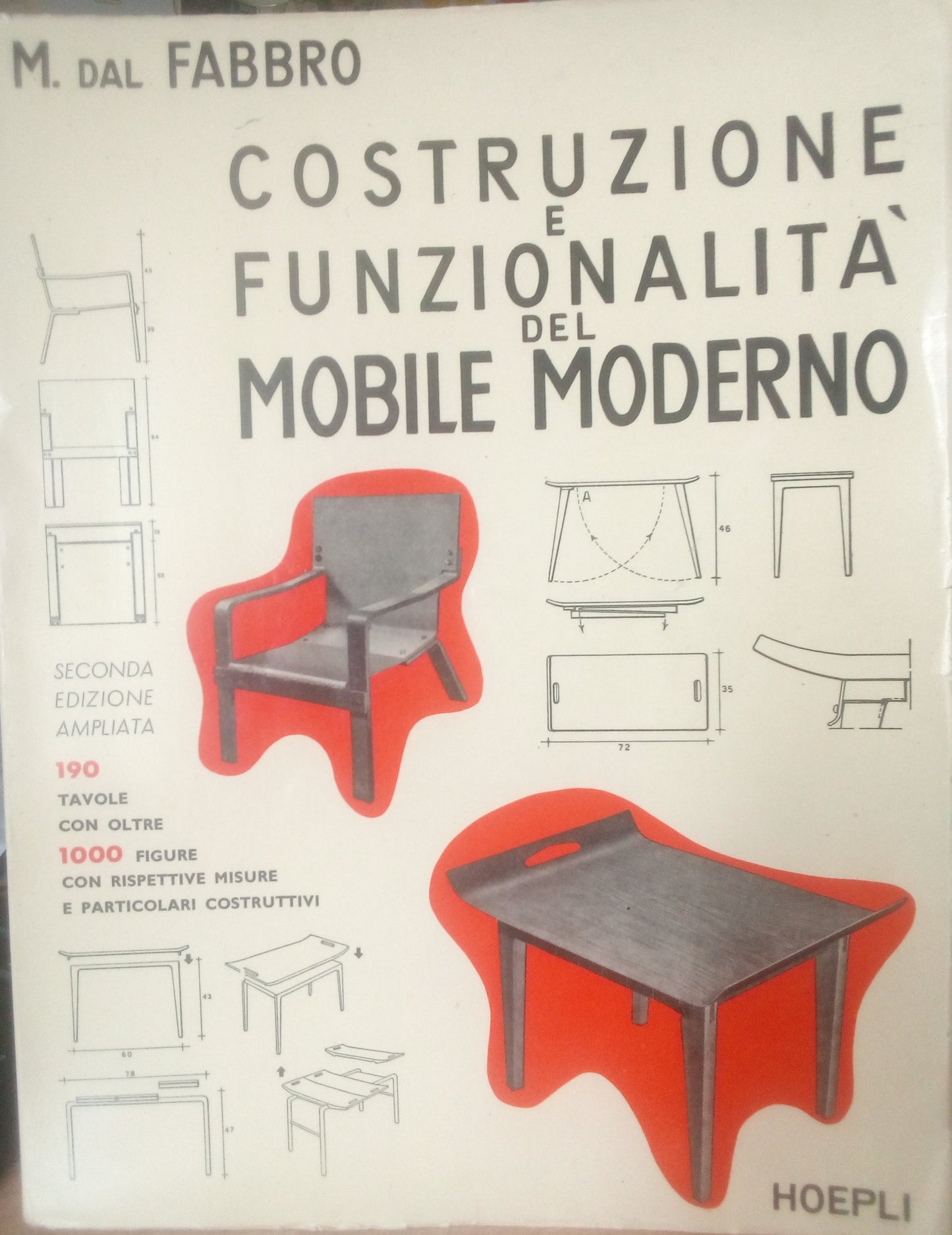 Costruzione e funzionalità del mobile moderno. M. Dal Fabbro - Hoepli 1955