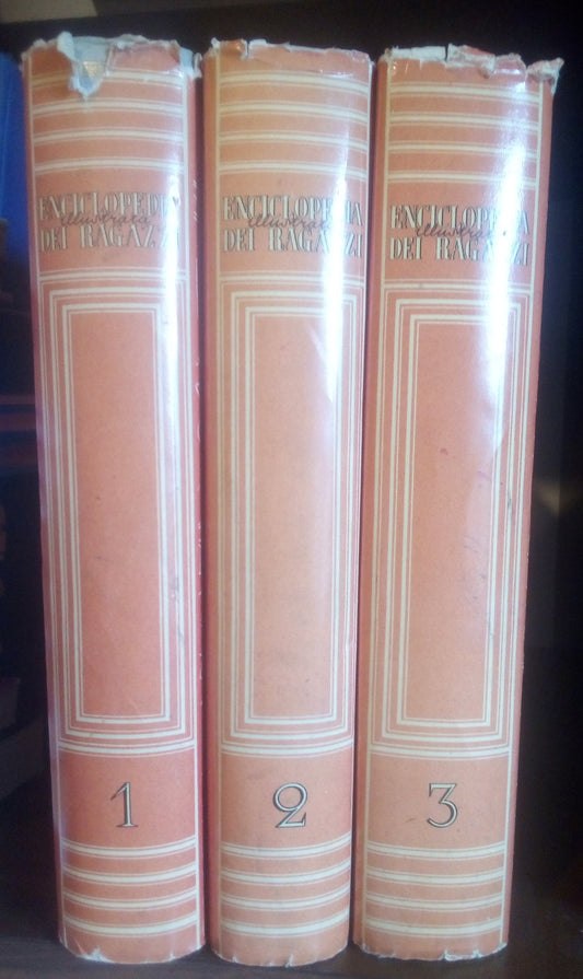 Enciclopedia illustrata dei ragazzi, a cura di Vaccaro, 3 volumi - Curcio 1957