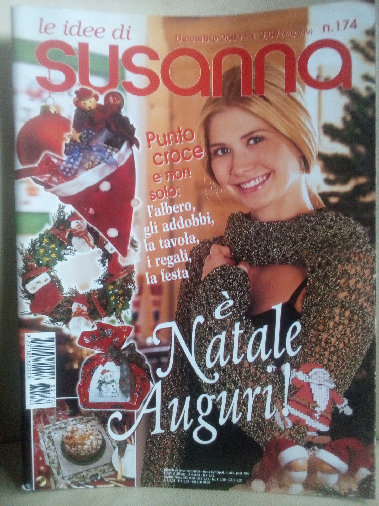 Le idee di Susanna n. 174 - Dicembre 2003 con inserto punto croce, fai da te - Natale