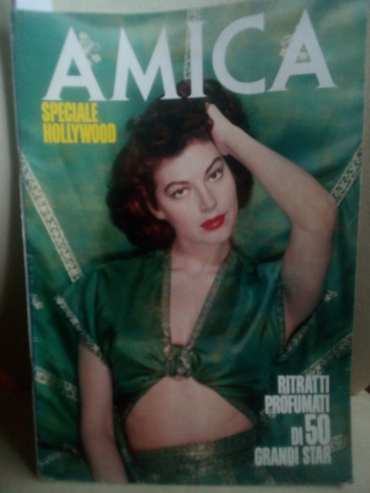 Rivista Amica: speciale Hollywood, ritratti profumati di 50 grandi star - supplemento del 1982, n. 49