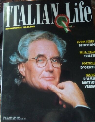 Rivista Italian Life, International magazine, anno 2000 speciale Benetton Generali, Trieste, Mattiolo moda