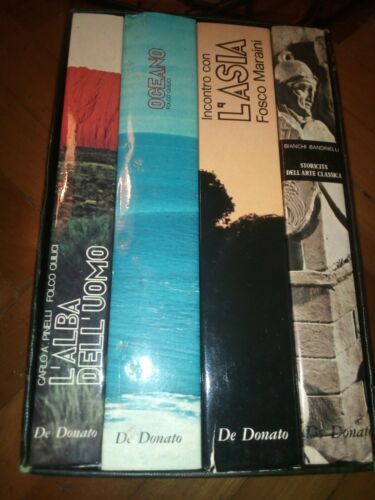 Sulle tracce delle antiche civiltà De Donato: Oceano - Incontro con l'asia - Storicità dell'arte classica - L'alba dell'uomo. Quilici, Maraini - Bandinelli - Pinelli