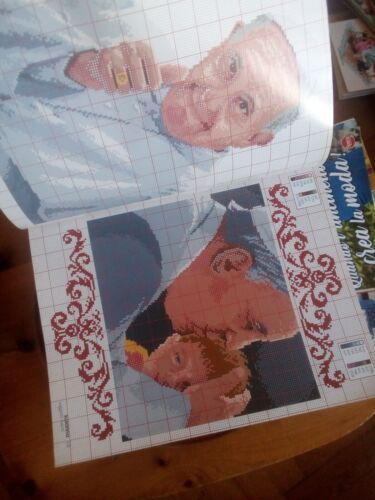 Punto croce (rivista) soggetti sacri, papa Francesco Wojtyla Maria Gesù battesimi 2015