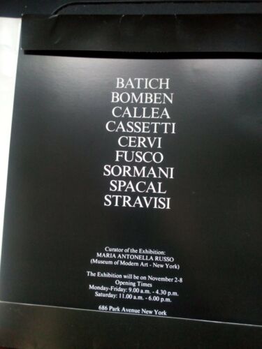 Istituto italiano di cultura New York, Contemporary Artists from Trieste stampe