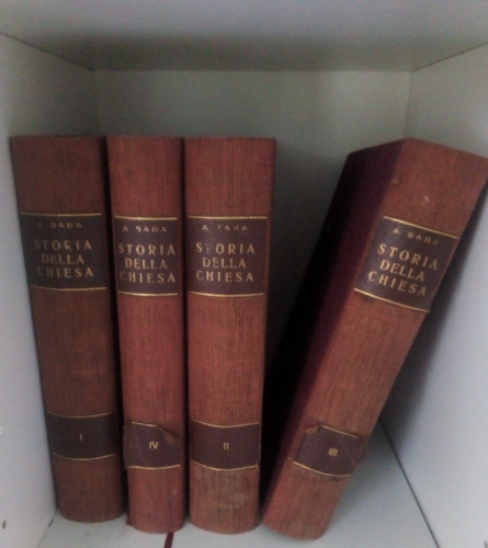 Storia della Chiesa Agostino Saba 4 volumi Utet