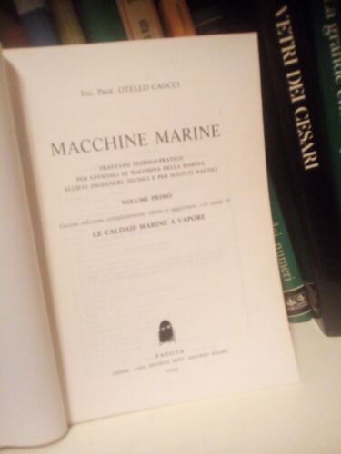 Macchine marine, 4 volumi Cedam, Caocci