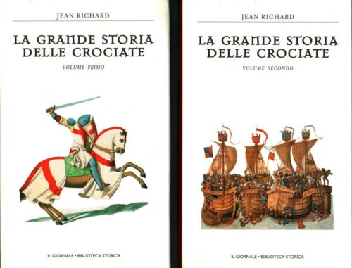 La grande storia delle crociate. 2 volumi. Jean Richard. Il Giornale biblioteca storica