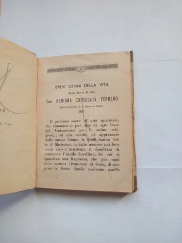 Vademecum proposto alle anime religiose da un pio autore - Suor Benigna Consolata Ferrero - 11 edizione 1942